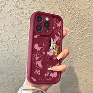 SS0281 minnie for case oppo A3X A3 A3s A16 A18 A38 A60 A54 A5s A15 A17 A17k A53 A57 A77s A5 2020 A9 