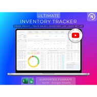 Inventory Tracker Excel Google Sheets Business Template Inventory Sales and Purchases Inventory Rest