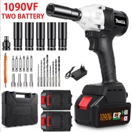 MAKITA Brushless Impact Tool 1090V/588V Cordless Electric Impact Wrench Bor impek pembuka baut motor