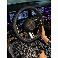 2025 New Style Fashion Full Diamond Car Steering Wheel Cover Women Four Seasons Universal Strobe Dia