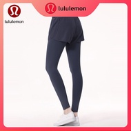 Lululemon yoga fitness pants two-piece design high waist tight fit pocket casual pants 9048