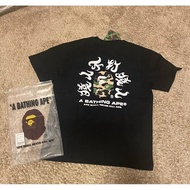 BAPE T-SHIRT BAPE Tee Green Camo T Shirt Unisex 100% Cotton Round Neck Summer T-shirt Top