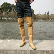 【Fashion Living】🌈Rain boots เวลลี่ PVC ชุดกันน้ำ ชุดทำสวนทำนา เอี๊ยมกันน้ำพร้อมรองเท้าบู๊ท ไซต์ 36-4