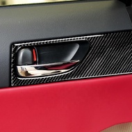 car accessories 2022 Carbon Fiber Sticker Car Rear Door Interior Handle Cover For LEXUS IS250 13-19 