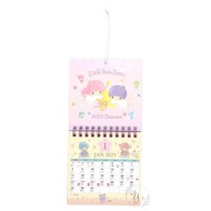 Sanrio - Little twin stars 港版 2023年 迷你 掛牆 年曆 座檯 兩用 月曆 日曆 桌曆 雙子星 kiki lala 雙星仙子 香港假期