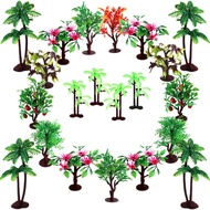 Upgrade Trees Cake Decorations, OrgMemory Model Trees with Bases, (19pcs, 3"-5.5"/7.5-14 cm), Ho Sca
