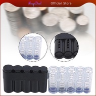 MagiDeal Coin Sorter Organizer with Lid Plastic Coin Holder Storage Box for Euro Coins Collection an