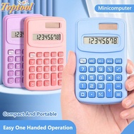 TOPTOOL Mini Pocket Calculator, 8-Digit Silent Scientific Calculator, Portable Large LCD Display 8-D