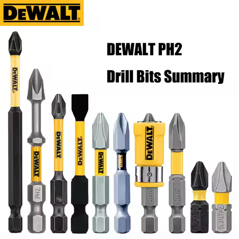 DEWALT PH2 SL8 Philips Slotted Drill Bits Series 10X 20X 89MM 63.5MM 57MM 50MM 25MM Original Screwdr