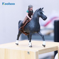 Koolsoo Horse with Rider Farm Competition Educational Toys Animal Figure for 4-7 Years Old