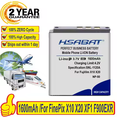 1600mAh Top Brand NP-50 FNP50 NP50 Battery for Fujifilm X10 X20 XF1 F50 F75 F665 F775 F900 EXR F505 