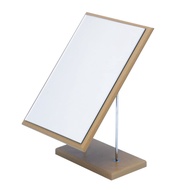 HORIUCHI MIRROR 2-Way Wooden Stand Mirror - Adjustable Angle & Height, Makeup Mirror, Interior Decor