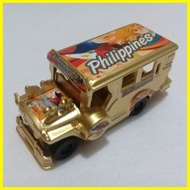⭐ ♂ ∈ 3" Philippine Jeepney Die Cast Metal (Gold Edition Small)