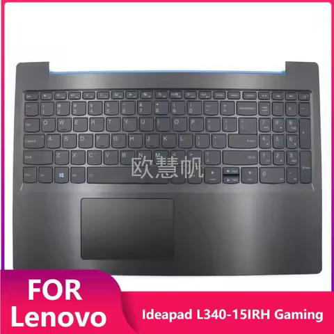 T New Laptop Top Case for Lenovo Ideapad L340-15IRH Gaming Palmrest Upper Case with US Backlit Keybo