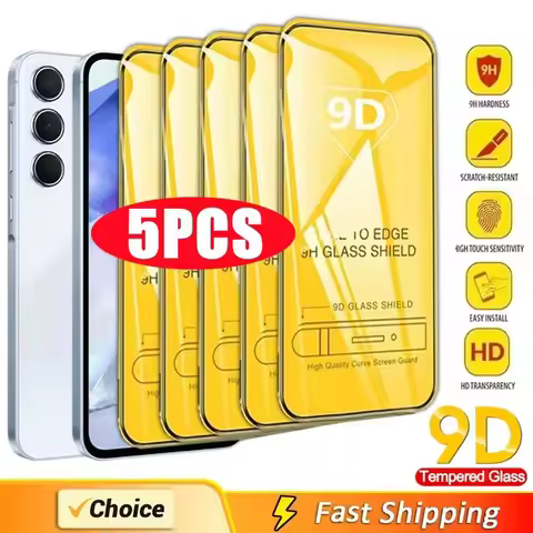 5-1Pcs Tempered Glass For Samsung Galaxy S25 Ultra S24 S23 Plus S22 S21 S20 FE M31S M21 J8 J7 J6 M52