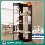 HOME PRIME HP050 Modern Lifestyle Display Shelf Bookcase Divider for Home Living Room Divider / Divider For Living Room / Living Room Display Cabinet / Bedroom Book Shelf / Book Shelf Cabinet Furniture Perabot Rumah Rak Hiasan