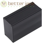 BETTER-JANE Aluminium Electric Box, Striped /Glossy Style Black Electric Box, Water Proof Split Type