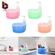 blesiya 2 in 1 Dish Soap Dispenser with Sponge Holder Kitchen Soap Dispenser 1L Multipurpose Bottle 