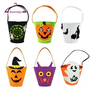 [deevoka] Halloween Bags Bucket Halloween Treats Bucket Party Favors Multipurpose Kids Bag