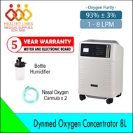 [Same-Day Delivery] Dynmed Oxygen Concentrator 8L / 10L + Bottle Humidifier + Nasal Oxygen Cannula (