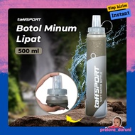 [PD] TaffSPORT Foldable Soft Flask Foldable Water Bottle TPU 500ml - TS879 - Black