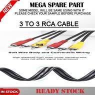 3 TO 3 RCA 1.5 METER,3 METER,5 METER,10 METER