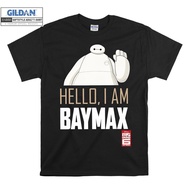 Trendy men's T-shirt Big Hero 6 Tv Series Baymax Hello Graphic Tshirt