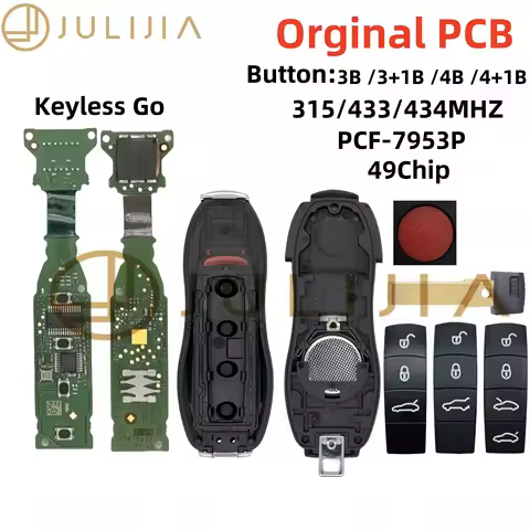 JULIJIA Original for Porsche 991 Cayman Macan Panamera 2010 -2018 Keyless Go 315 433 434MHz Smart Re