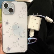 Samsung S24Ultra Star Cat S23/S22/S21 Phone Case A54/A55 All-Inclusive Note10+Soft F52