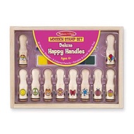 🔥LAST CALL🔥Melissa & Doug Deluxe Happy Handle Stamp Set With 10 Stamps, 5 Colored Pencils, and 6-Col