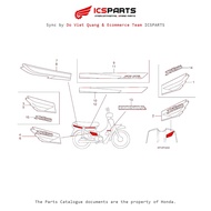 Sticker - Decal (C100M6) (F32-2-A) HONDA Super Dream (C100 M1-M4-M6) Parts Catalogue