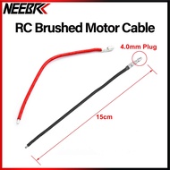 RC Brushed Motor Silicone Wire 4.0mm Male Plug Connection Cable 15cm For 370 380 390 540 550 775 795
