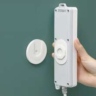 Power Strip Holder Fixator, No Hole Plug-in Wall Socket Sticker Fixer, Loading 10 KG/22 LB Maximum, 
