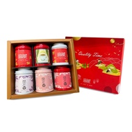 Wuzang Girlfriend Gift Box H2 Flowering Tea+Taiwan Tea Black Tea Comprehensive 6 Pieces Small Can Se