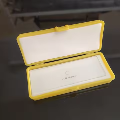 0.01mm Optical Glass Microscope Calibration Slides Eyepiece Reticle Ruler Microscope Stage Micromete