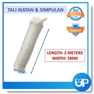 Pengakap Tali Simpulan Putih Tali ikatan Putih Pengakap Pandu puteri 5mmx2M Tali Ikatan Scout White 