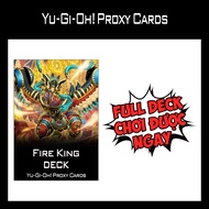 Yugioh - Fire King Deck - 1-Sided Print (60 Cards)