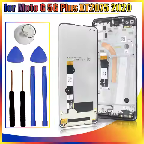New LCD for Motorola Moto G 5G Plus 2020 XT2075 LCD Display Touch Screen Digitizer Replacement for M