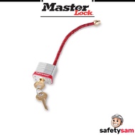 Master Lock 7C5RED Circuit Breaker Lockout Padlock Compact Cable Shackle Safety Lock