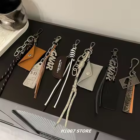 Pants Chain New Style Letter Pendant Braided Rope Hip Hop Niche Design Charm For Men Women Jeans Car