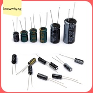 【KNWH】120Pcs 15 value 50V 1uF-2200uF Electrolytic Capacitor Assortment Kit Set