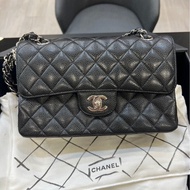 CHANEL CF23 荔枝牛皮銀扣