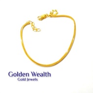 【Ready Stock】 ✤916 Solid Gold Pandora  Bracelet Gelang Tangan Padu Emas 916黄金潘多拉手链✡