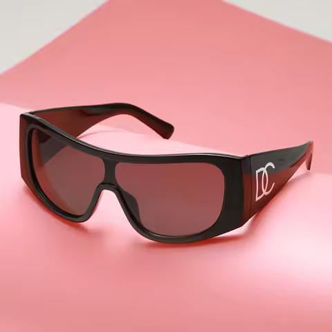 2025 Fashion Outdoor Cycling Sunglasses Y2k Integrated Lens Sunglasses Large Frame Premium Sunglasse