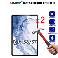 2 PCS For Samsung Galaxy Tab S7 S8 S6 S5e S4 S3 A7 A8 Tempered Glass Screen Protector Anti Shatter Protection HD Clear 9H Hardness Ultra Slim Tablet Film Cover