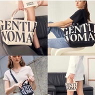 Gentlewoman Canvas Tote Bag Premium Quality/Bangkok Viral Fashion Bag/Bangkok Gentlewoman Bag/School College Work Bag