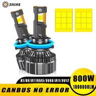 800W H4 H7 LED Headlight Canbus 6500K 1000000LM H11 H1 9005 HB3 H8 H9 9006 HB4 9012 HIR2 7055 CSP Tu