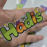 BESAR STICKER FAIL SUBJEK SEKOLAH RENDAH AGAMA (SRA) 1O DESIGN DOODLE UNTUK MURID  10CM LEBAR (NO CU