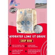 HYDRATED LIME (1ST GRADE)/ CALCIUM HYDROXIDE/BENDANG PADI/KAPUR TANAH/AGRICULTURE X25KG 熟石灰