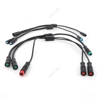 Waterproof Y Splitter E-bike m8 2/3/4/5/6 Pin 1 Male to 2 way Female wire cord Connector for Sensor 